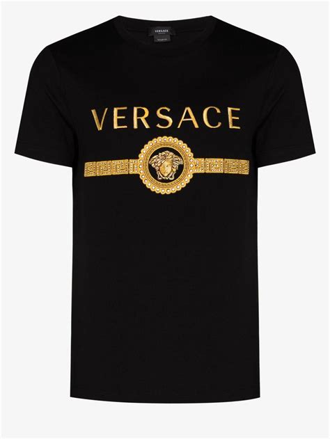 versace logo t shirt men|Versace graphic t shirts.